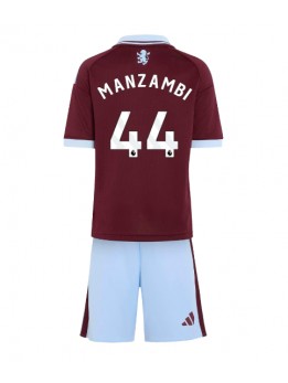 Otroški Nogometna dresi replika Aston Villa Johan Manzambi #44 Domači 2026-27 Kratek rokav (+ hlače)